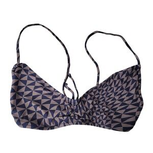 Gottex Flirtt Midnight Magic Women's Multicolor Geometric Bralette Bikini Medium